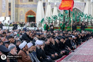 آیین تعویض پوش ضریح منور رضوی در آستانه ماه محرم
