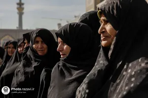 تشرف جمعی از اهالی روستای سیج به حرم مطهر رضوی