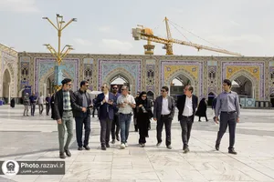 بازدید مهندسان معماری استان خراسان رضوی از پروژه های عمرانی حرم مطهر