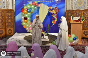 جشن عبادت شکوفه&zwnj;های بهشتی در حرم مطهر رضوی
