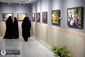 افتتاح نمایشگاه عکس مهر محرم در حرم مطهر رضوی