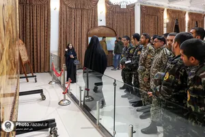 تشرف پرسنل پدافند هوایی شمال شرق به حرم مطهر رضوی