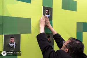 حضور شرکت کنندگان رویداد هنری &laquo;پرچم بر زمین نمی&zwnj;افتد&raquo; در صحن قدس