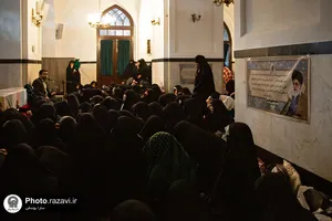 اعتکاف دختران نوجوان در حرم مطهر رضوی