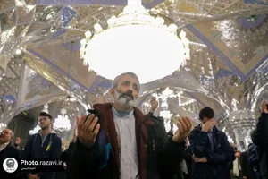 حرم مطهر رضوی در شب میلاد حضرت زینب سلام الله علیها