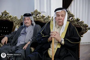 استقبال از شیوخ عشایر عراق در فرودگاه شهید هاشمی&zwnj;نژاد مشهد-۲

