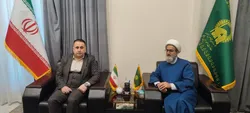 دیدار معاون بین‌الملل آستان قدس رضوی با رئیس مجلس استان واسط عراق