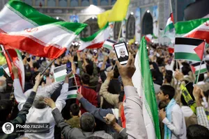 اجتماع همبستگی با جبهه مقاومت فلسطین در حرم مطهر رضوی