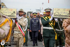 مراسم استقبال از ۱۲ شهید گمنام در مشهد