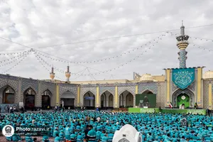 مراسم اذن خدمت و تشرف نیروهای خدمات شهری به حرم مطهر رضوی
