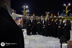 اعتکاف دانش&zwnj;آموزان دختر مدارس امام رضا علیه&zwnj;السلام در حرم مطهر رضوی