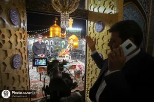 پوشش رسانه ای مراسم تحویل سال در حرم مطهر رضوی