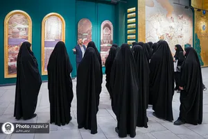 بازدید خواهران خدمه حرم مطهر رضوی از بخش&zwnj;های مختلف حرم امام رضا علیه&zwnj;السلام