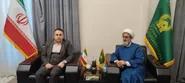 دیدار معاون بین‌الملل آستان قدس رضوی با رئیس مجلس استان واسط عراق
