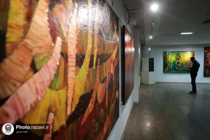 نمایشگاه آثار نقاشی خط محسن توسلی در نگارخانه رضوان