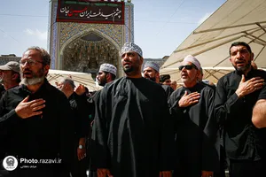 عزاداری روز اربعین حسینی در حرم مطهر رضوی