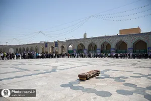 مراسم تشییع پیکر محمد حسین حشمت&zwnj;پور
