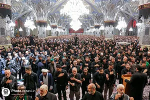 مقتل خوانی روز عاشورا در حرم مطهر رضوی
