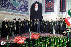 آیین خطبه خوانی شب شهادت امام رضا علیه السلام در حرم مطهر رضوی - 3