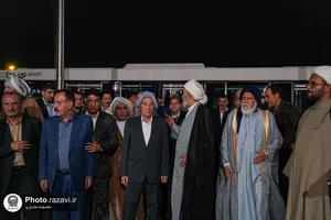 استقبال از شیوخ عشایر خوزستان در فرودگاه شهید هاشمی&zwnj;نژاد مشهد
