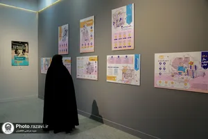 بازدید کارکنان و خدام حرم مطهر رضوی از نمایشگاه رواق خدمت