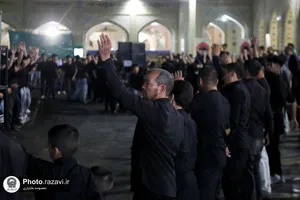 عزاداری هیئت موسی&zwnj;بن&zwnj;جعفر علیه&zwnj;السلام در حرم مطهر رضوی