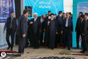 آیین افتتاح راه&zwnj;آهن همدان-سنندج