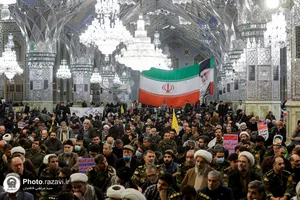 مراسم گرامیداشت حماسه ٩ دی در حرم مطهر رضوی