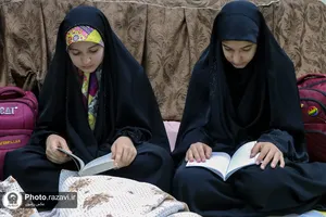 اعتکاف دانش&zwnj;آموزان دختر مدارس امام رضا(علیه&zwnj;السلام)