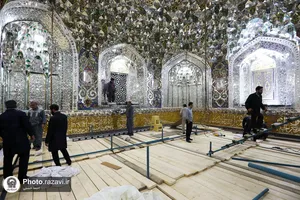 اصلاح نورپردازی روضه منور رضوی