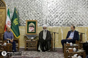 دیدار اعضای تیم ملی کشتی آزاد بزرگسالان ایران با تولیت آستان قدس رضوی