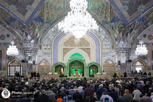 وداع با شهدای گمنام دفاع مقدس در حرم مطهر رضوی