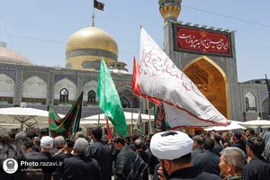 عزاداری تاسوعای حسینی در حرم مطهر رضوی-1