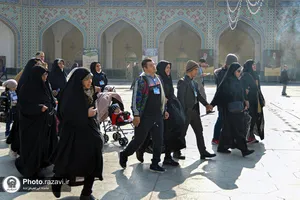 تشرف کودکان سندروم دان به حرم مطهر رضوی