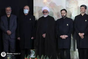 آیین خطبه خوانی شب شهادت امام رضا علیه السلام در حرم مطهر رضوی - 1