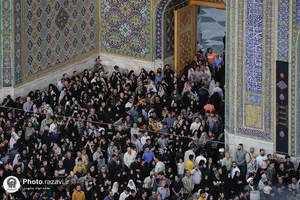 آیین اذن عزای ماه محرم در حرم مطهر رضوی-2