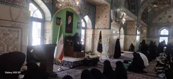 بانوان رضوی در سوگ اربعین سیدالشهدای انقلاب اسلامی اشک ماتم ریختند