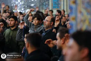 چهارپایه&zwnj;خوانی روز شهادت امیرالمؤمنین علیه&zwnj;السلام در حرم مطهر رضوی