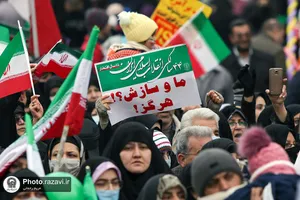 راهپیمایی پرشکوه 22 بهمن در مشهد-٢