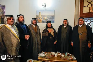 استقبال از شیوخ عشایر عراق در فرودگاه شهید هاشمی&zwnj;نژاد مشهد - 1