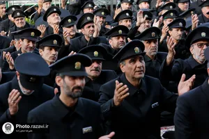 آیین اذن عزای ماه محرم در حرم مطهر رضوی-1