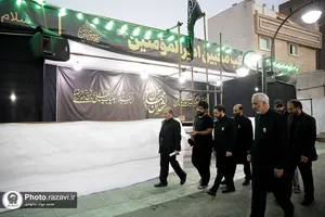 بازدید قائم مقام تولیت آستان قدس رضوی از خدمت&zwnj;رسانی مواکب اطراف حرم