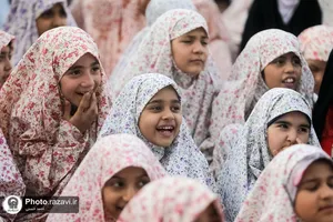 جشن تکلیف دختران جهان اسلام در حرم مطهر رضوی