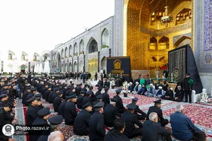 آیین اذن عزای ماه محرم در حرم مطهر رضوی-1