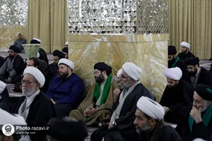 دیدار اعضاء مجمع خطبای حوزه علمیه خراسان با تولیت آستان قدس رضوی