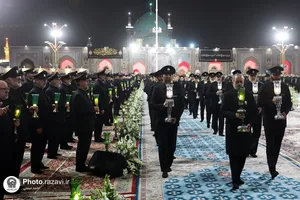 آیین خطبه&zwnj;خوانی شب شهادت امام رضا علیه&zwnj;السلام در حرم مطهر رضوی-2