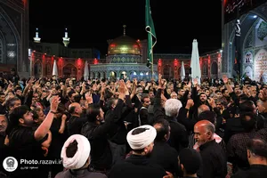 عزاداری سنتی شب چهارم محرم در &laquo;حسینیه حرم&raquo;