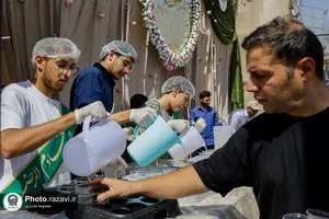 موکب موسسه جوانان آستان قدس رضوی در روز میلاد پیامبر اکرم