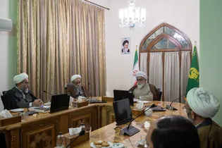 دیدار اعضای شورای نکوداشت آیت‌الله میرزا حسنعلی مروارید با تولیت آستان قدس رضوی
