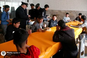اکرام دانش&zwnj;آموزان مدارس شبانه&zwnj;روزی روستای کارده
